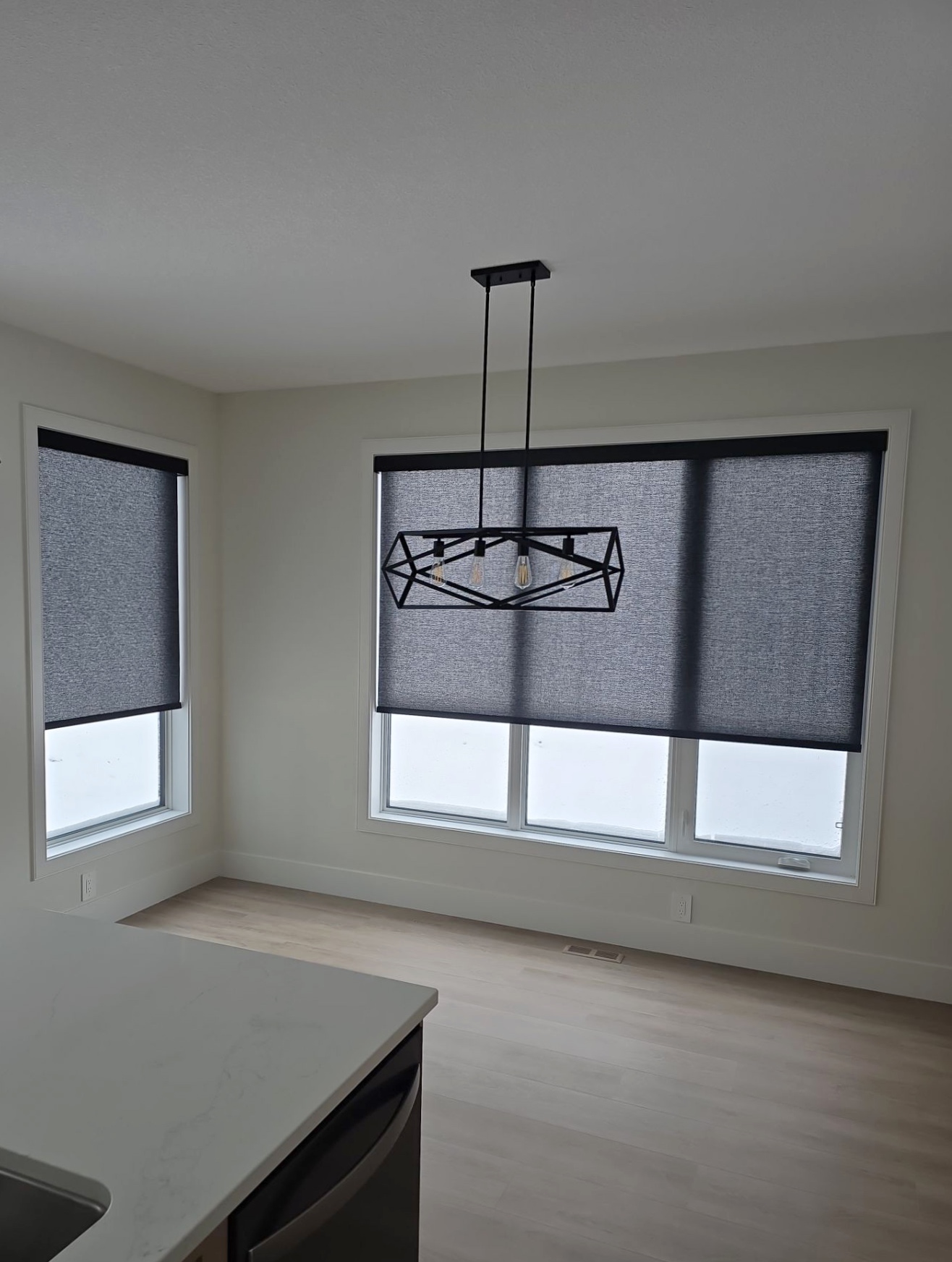 Blackout blinds for the master bedroom